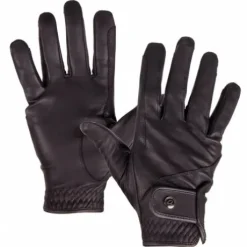 Gants d'équitation en cuir pro - qhp