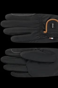 Gants d'équitation Nybrid Noir - Boss Equestrian