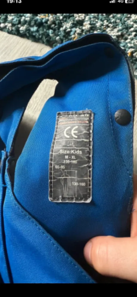 Gilet air bag hit air bleu kids M-XL