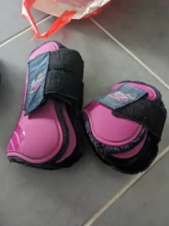 Guêtres avant et arrière taille cheval ( violet/bleu)