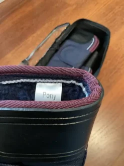 Guêtres de transport équithème bleu renforcée