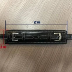 Hackamore cuir branches longues nez rectangle - Jump'in - Cuir havane