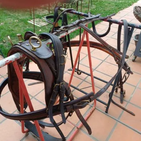 harnais attelage cuir petit cheval