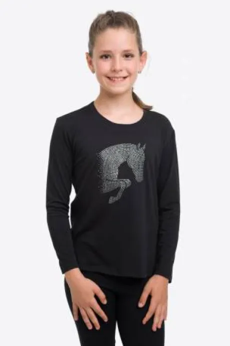 Haut d'équitation Jumping Star Kids - Cavalliera - Manches lounges