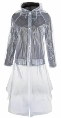 Impermeable transparent avec fente HKM