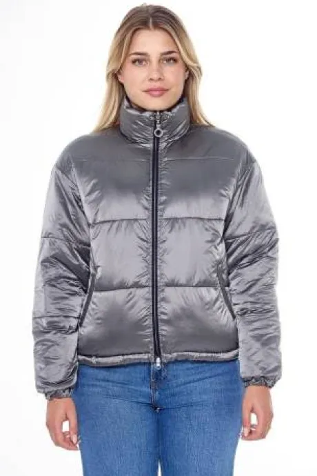 Janari Veste Puffer - Navy/Silver