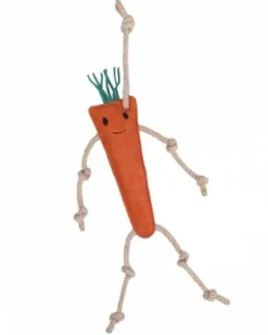 Jouet de box carotte - QHP - suède et fibre de coco