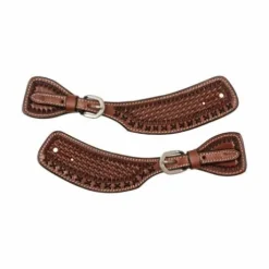 Lanières d'éperons western avec décorations Pool's