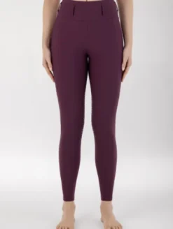 Legging hiver taille haute full grip Bordeaux - Equiline
