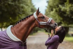 Licol doublé mouton et longe Equestrian Stockholm - Orchid Bloom