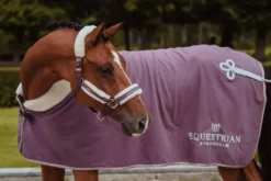 Licol doublé mouton et longe Equestrian Stockholm - Orchid Bloom
