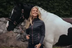 Licol doublé mouton et longe Equestrian Stockholm - DARK SKY