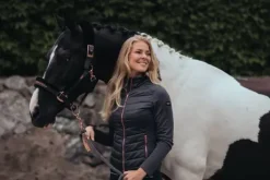 Licol doublé mouton et longe Equestrian Stockholm - DARK SKY