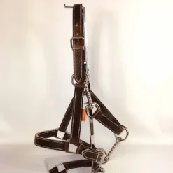 Licol en cuir Chromé – Gamme Ecurie – Atelier de Pravins