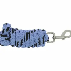 Longe Jacquard 2m Bleu - Equithème - Confort et résistance