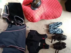 Lot de matériel d'équitation