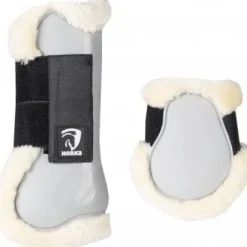 Lot guêtres et protège-boulets fausse fourrure - Horka