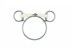 Mors dexter anneau simple joint - Happy Mouth - inox et résine