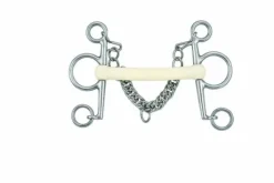 Mors pelham long cheeks droit plain - Happy Mouth