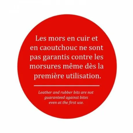 Mors releveur en cuir rond - Jump'in