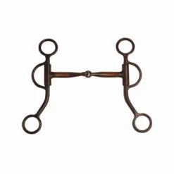 Mors Western Fer Noir branches droites courtes