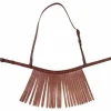 Muserolle à franges 100% cuir