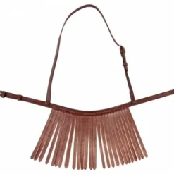 Muserolle à franges 100% cuir