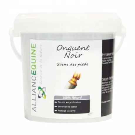 Onguent noir - Alliance Equine - Nourrit et assouplit les sabots