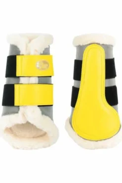 paire de guêtre doublée mouton et fluo réfléchissant