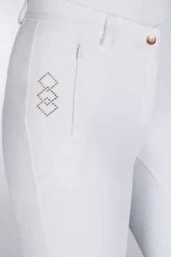 Pantalon Alexis blanc rosegold Hkm