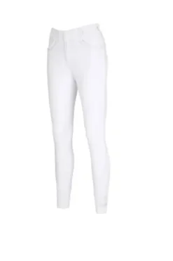 Pantalon d'équitation Ceelina Opaque Blanc Full grip taille haute - Pikeur