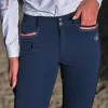 Pantalon d'équitation Junior fille Luna Marine - Jump'In - Grip