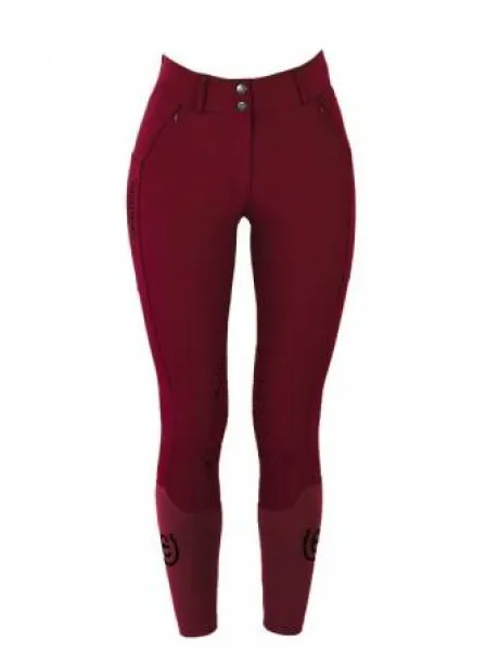 Pantalon Elite Knee Grip Dark Bordeaux - Equestrian Stockholm