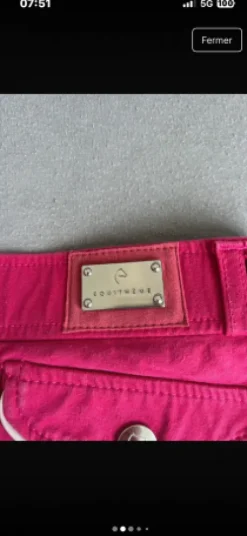 Pantalon equithème rose Fuschia XS