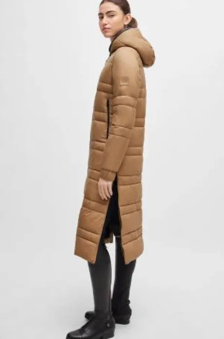 Parka doudoune longue Esmee Long Puffer Camel - Boss Equestrian