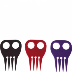 Peigne à tresser plastique assorti - BR