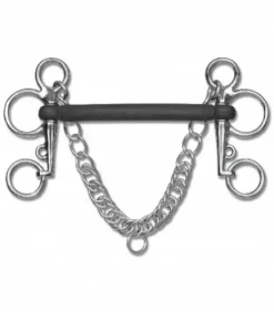 Pelham en Caoutchouc Droit Waldhausen