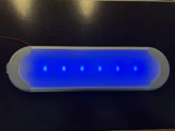 Plafonnier led blanc et bleu pour camion chevaux - 12v