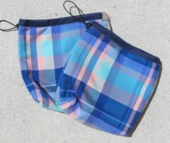 Pochettes d'étriers Ecossais bleu/rose - RG ITALY