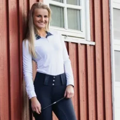 Polo de concours blanc Horze