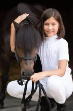 Polo de concours enfant ILOVE CRYSTAL - Cavalliera - Manches courtes