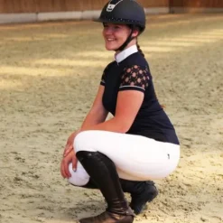 Polo de concours femme - Celeste - Equestre