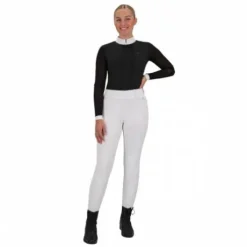 Polo de concours manches longues Senah QHP - Tissu extensible