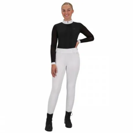 Polo de concours manches longues Senah QHP - Tissu extensible