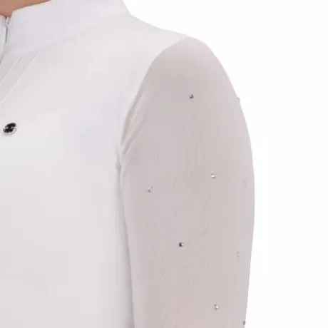 Polo de concours manches longues Senah QHP - Tissu extensible