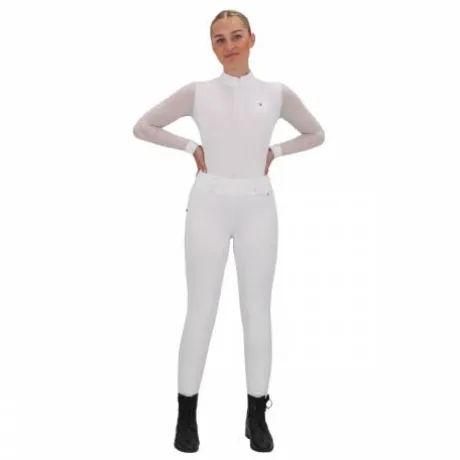 Polo de concours manches longues Senah QHP - Tissu extensible