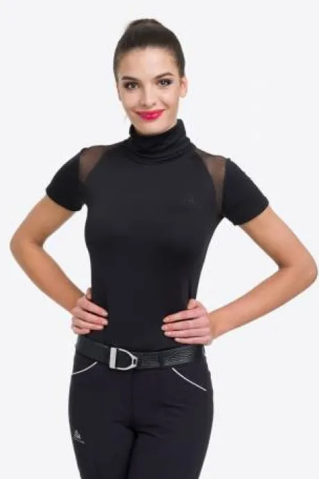 Polo d'équitation col roulé FELICITY - Cavalliera - Manches courtes