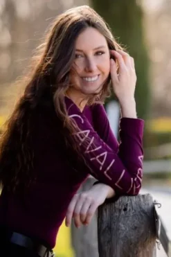 Polo technique manches longues Rose Gold - Cavalliera - Performance