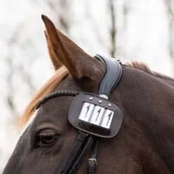 Porte numéros par 2 vernis - QHP - cuir orné de strass