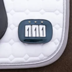 Porte numéros par 2 vernis - QHP - cuir orné de strass